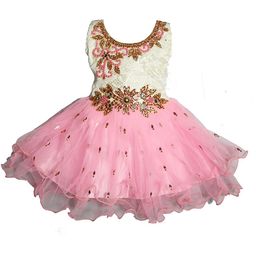kids fashion hub Floral Georgette Fit & Flare Dress-image-99