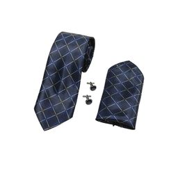 RARE COMBEE GROUP Men Accessory Gift Set of Necktie with Pocket Square & Cufflinks-image-42