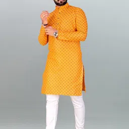 TIGER SNAKE Men Ethnic Motifs Printed Regular Kurta-50