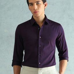 Arrow New York Men Manhattan Fit Solid Spread Collar Formal Shirt-picture-39