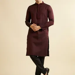 Manyavar Men Printed Regular Sequinned Kurta with Pyjamas-21