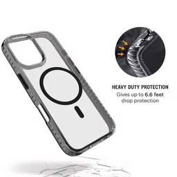 DailyObjects Stride 2.0 Clear MagSafe iPhone 16 Plus Back Case image 3