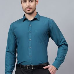 SWAZ Slim Fit Spread Collar Formal Shirt-image-62