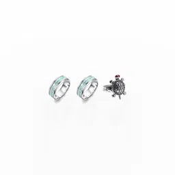 Dynamic Retail Global Set of 3 Ring for Men, Silver-Silver Alloy Ring ()-picture-8