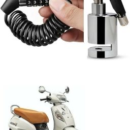 Helmet Lock With Stainless Steel Heavy Duty Disc Brake Lock For Suzuki Access SE Combo-image-39