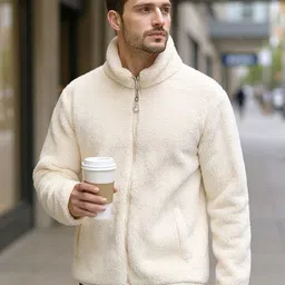 Mast & Harbour Men High Neck Front-Open Sweatshirt-picture-28