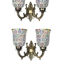 Somil Premium Designer Glass Wall / Night Lamp Elegant & Stylish Dcor Accent for Modern Interiors, color- Multicolor- Size, 23 X 30.5 X 36 CM-image-75