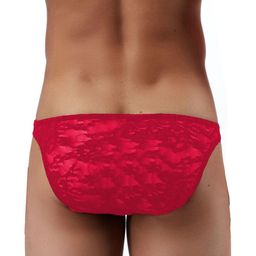 MOODSTRING Self Designed Laced Low-Rise Thong Brief ML-07116-RD-S image 2