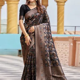 Visit Wear Woven Design Zari Pure Silk Banarasi Saree-53