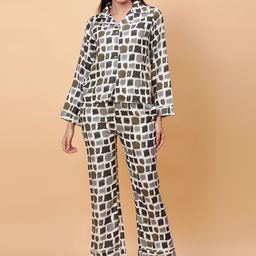 Unifringe Women Geometric Printed Night suit-image-42