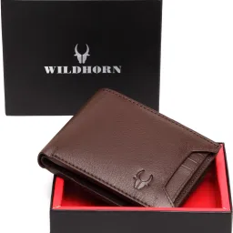 Men Formal Brown Genuine Leather RFID Wallet - Mini-image-81
