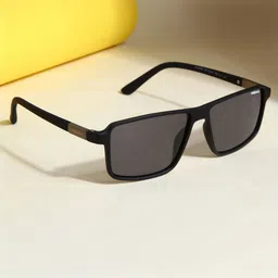 SUNGLASSIC Unisex Moomin Black Polarized Rectangle Sunglasses-11