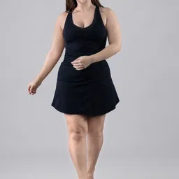 Keepfit Round Neck Swimming Dress With Attached Boy Shorts-image-70