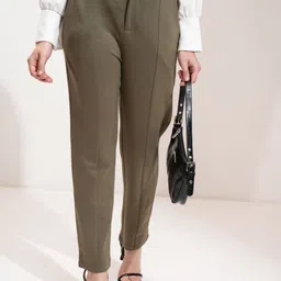 CHIC BY TOKYO TALKIES Women Tapered Fit Trousers-picture-9