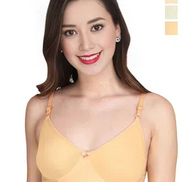 Liigne Pack Of 3 Solid Full Coverage Lightly Padded Everyday Bra-22