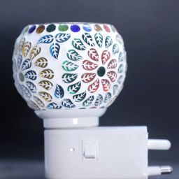 Electric Kapoor Dani for Home,Office with On/Off Switch & Night Lamp Ceramic Incense Holder-image-137