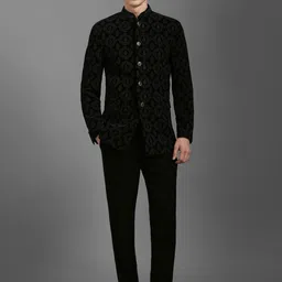 Louis Philippe Printed Bandhagala Suits-image-9