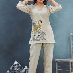 Moda Rapido V-Neck Top With Trousers Co-Ords-image-21