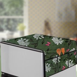 The Furnishing Tree Green Plastic Refrigerator Cover-picture-43