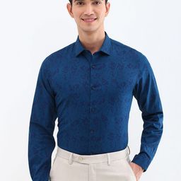 Allen Solly Men Spread Collar Tropical Printed Cotton Slim Fit Formal Shirt-image-28