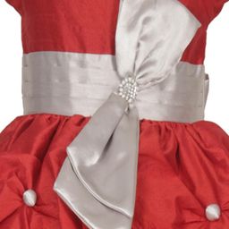 Shahina Fashion Girls Satin Fit & Flare Dress-image-36