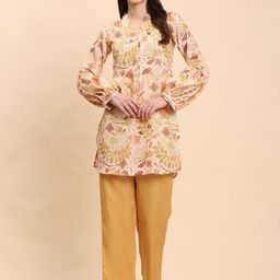 Noia Floral Printed Long Sleeve Tunic With Trouser Co-Ords-picture-22