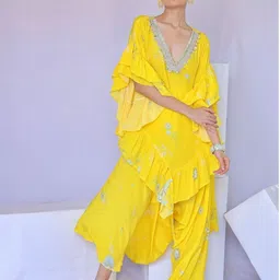 Foram Patel Printed Tunic With Trousers Co-Ords-image-0