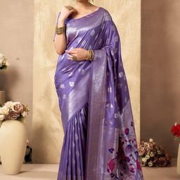 Smart Stree Pure Silk Zari Banarasi Saree-image-76