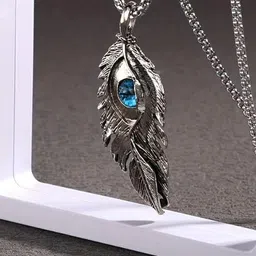 Heer Collection Silver-Plated Contemporary Pendants with Chains-73