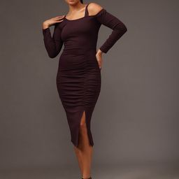 STREET 9 Cold-Shoulder Sheath Dress-picture-27