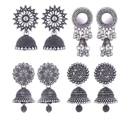 DIVASTRI Women Silver Earrings-image-85