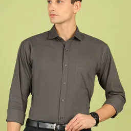 encore by INVICTUS Spread Collar Full Sleeves Cotton Shirt-image-63