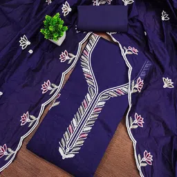 KALINI Embroidered Unstitched Dress Material-image-66