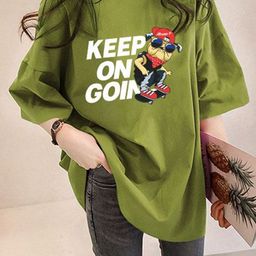 Outzidr Women Graphic Printed Longline Tshirts-image-76
