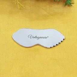 Vintageware Stainless Steel Lip Shape Gua Sha Tool For Skin Glow-22