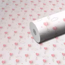 DeCorner White & Pink Printed Self Adhesive Wall Designer Sticker-picture-39