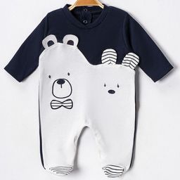 Trendyol Infant Boys Embroidered Pure Cotton Sleepsuit-image-66