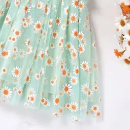 PYOS Floral Print Net Fit & Flare Mini Dress image 2