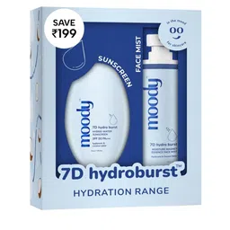 MOODY Set Of 7D Hydration SPF50 Sunscreen 50ml & Hydro Burst Face Mist 110ml image 1