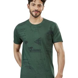 BE POSITIVE Men Graphic Printed Round Neck Cotton T-shirt-image-36