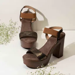 Inc 5 Women Party Round Toe Platform Heels Sandals-16