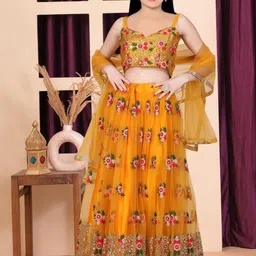 Girls Lehenga Choli with Dupatta Set-image-72