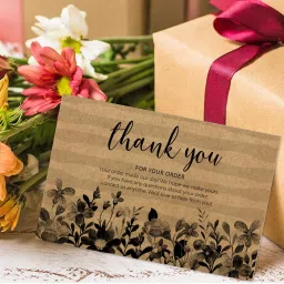 mudrit Thank You For Your Order Cards, Large Size 4" x 6", Insert Card With Every Order Greeting Card image 2