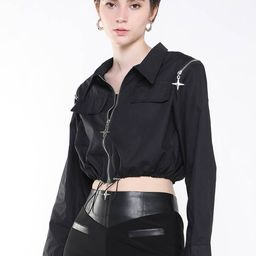 SHOWOFF Women Windcheater Crop Tailored Jacket-image-44
