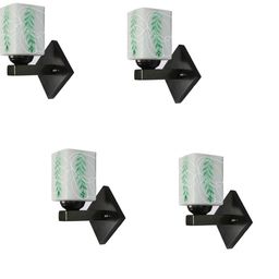 1ST TIME Green & White Solid Glass Traditional Cylinder Wall Lamps Wall Lamps-picture-19