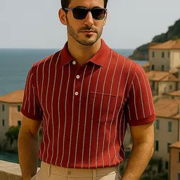 Dadu Dayal Striped Polo Collar Dri-FIT T-shirt-picture-41