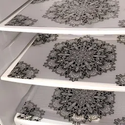 Aura 3-Pcs Black & White Printed Fridge Organisers-44