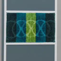 CROWN MATTINGS Green 1400 GSM Microfibre Bath Rugs-picture-18