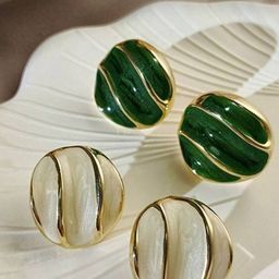 Lady Raiment Gold-Plated Circular Shaped Studs-10