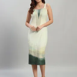 Attire Empire Ombre Printed Bodycon Midi Dress-picture-4